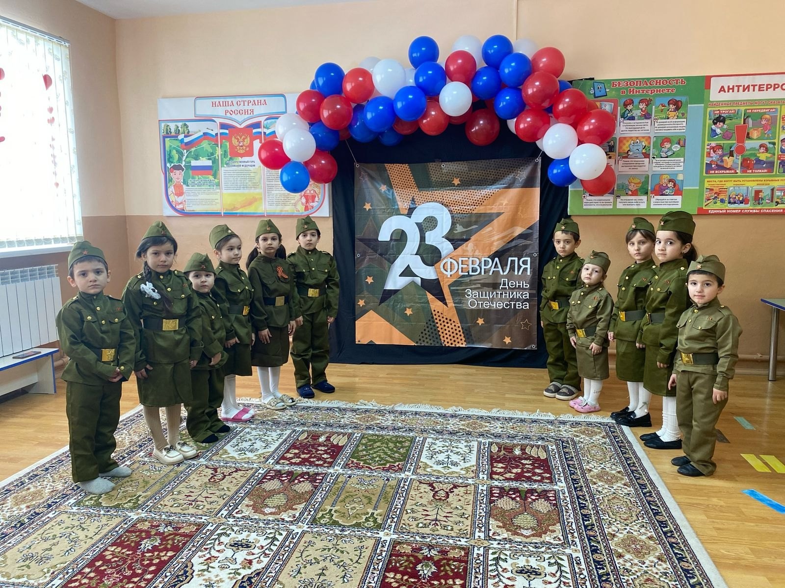 23 февраля в дошкольной группе.
